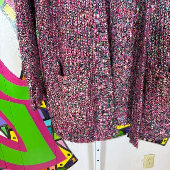 Mossimo Supply Co. Multicolor Chunky Knit Cardigan. Size Medium. Excellent cond! - Picture 2 of 6